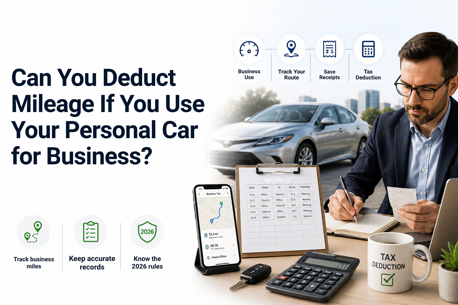 Can You Deduct Mileage If You Use Your Personal Car for Business? 2026 Rules Explained